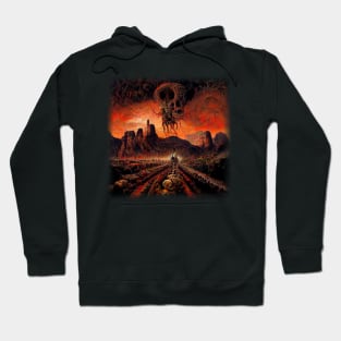 Devil's Personal Field Deep In The Bowels Of Hell Artwork Hoodie